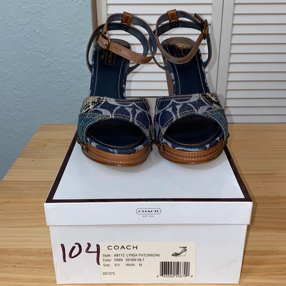 Coach Patchwork Wedge Heels